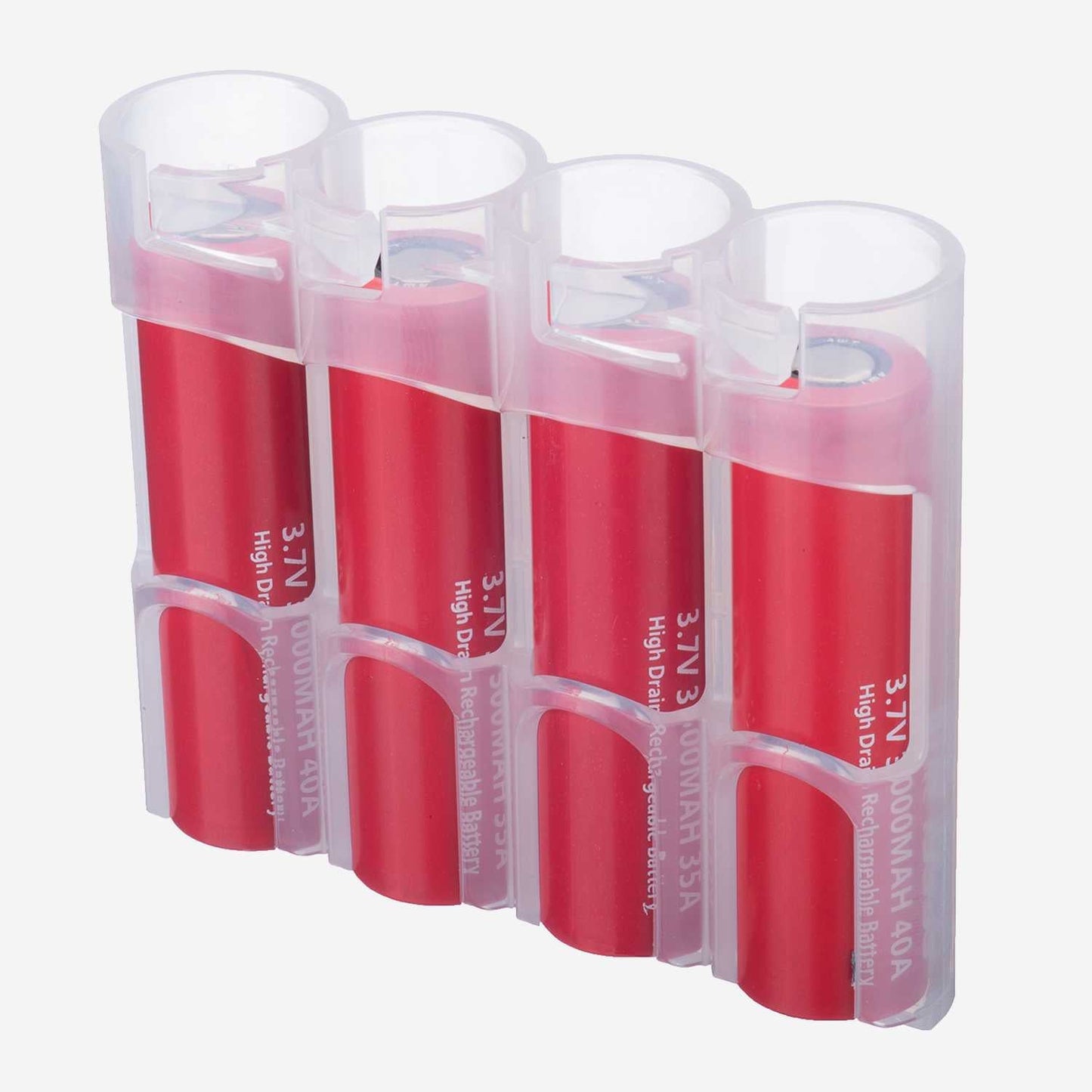 18650 Battery Caddy (Clear)