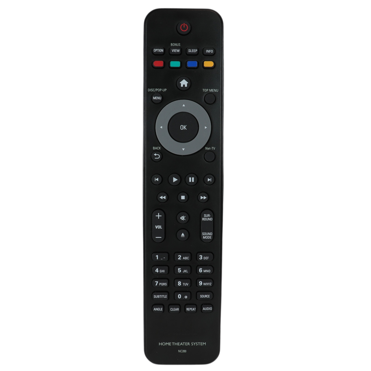 Philips NC200UD Home Theater and DVD System Remote Control