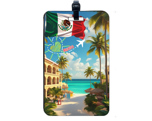 Viva México! Tropical Beach Getaway Smart Luggage Tag