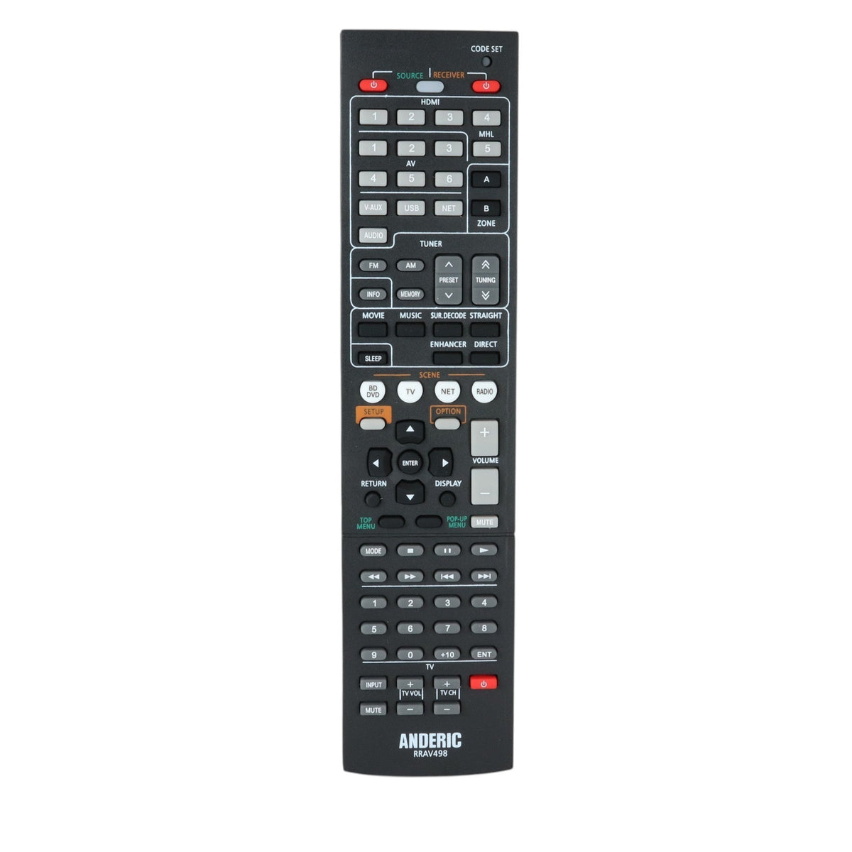 Yamaha RAV494 Receiver Remote Control