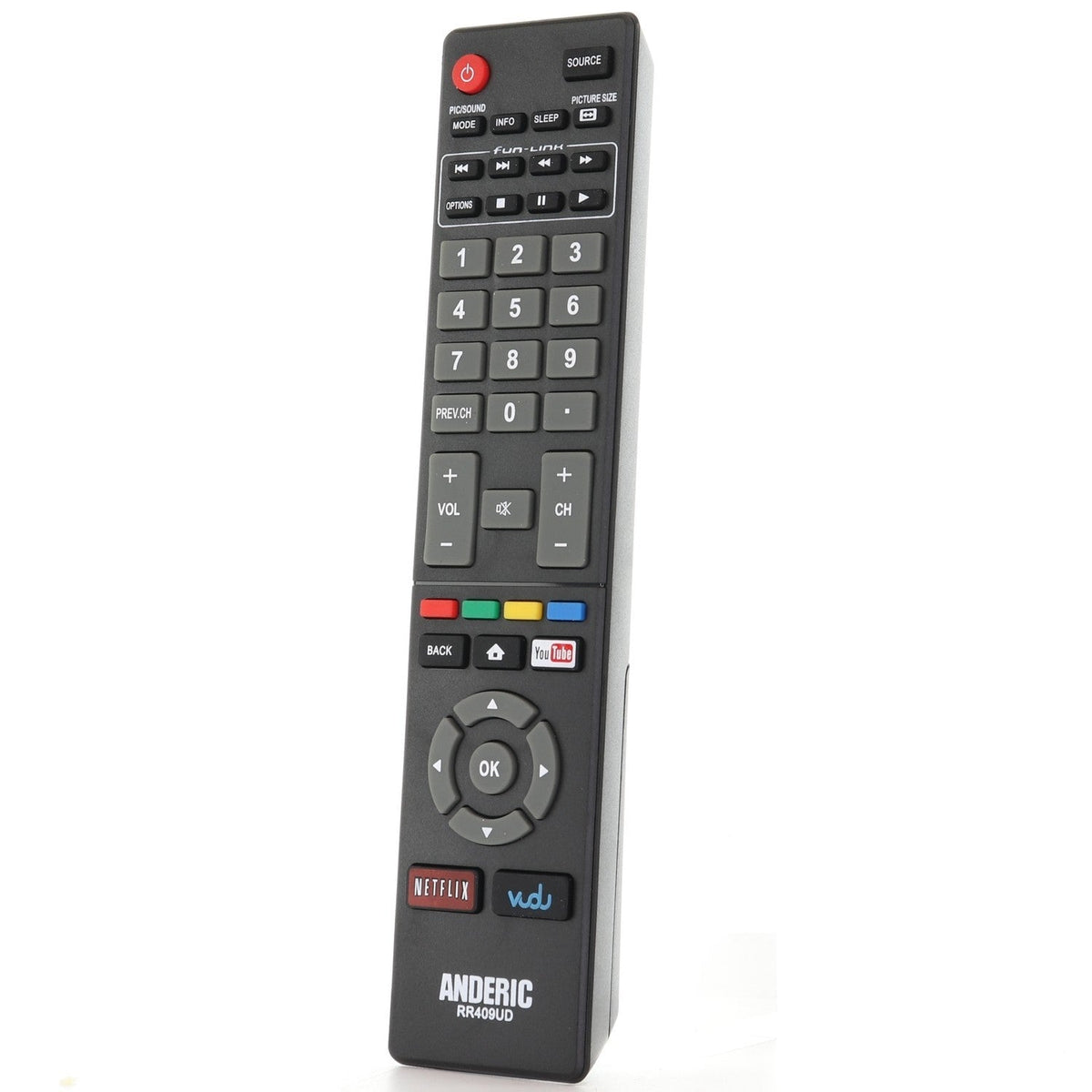 Magnavox NH410UP Smart TV Remote Control | Youtube | Netflix | Vudu - NH410UP