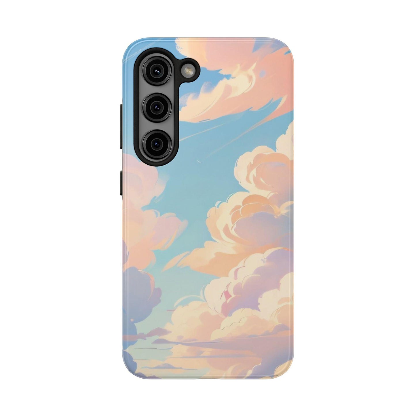 Samsung Tough Phone Case Blue Sky And Clouds