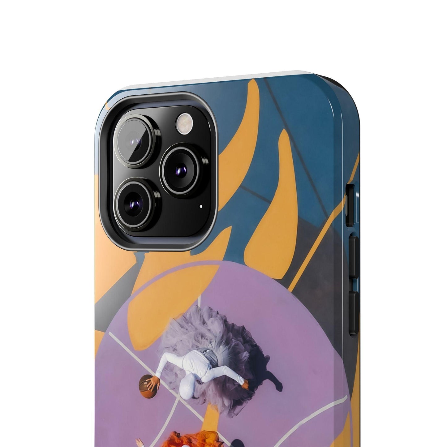 Two Womens Play basket ball Tough Phone Cases