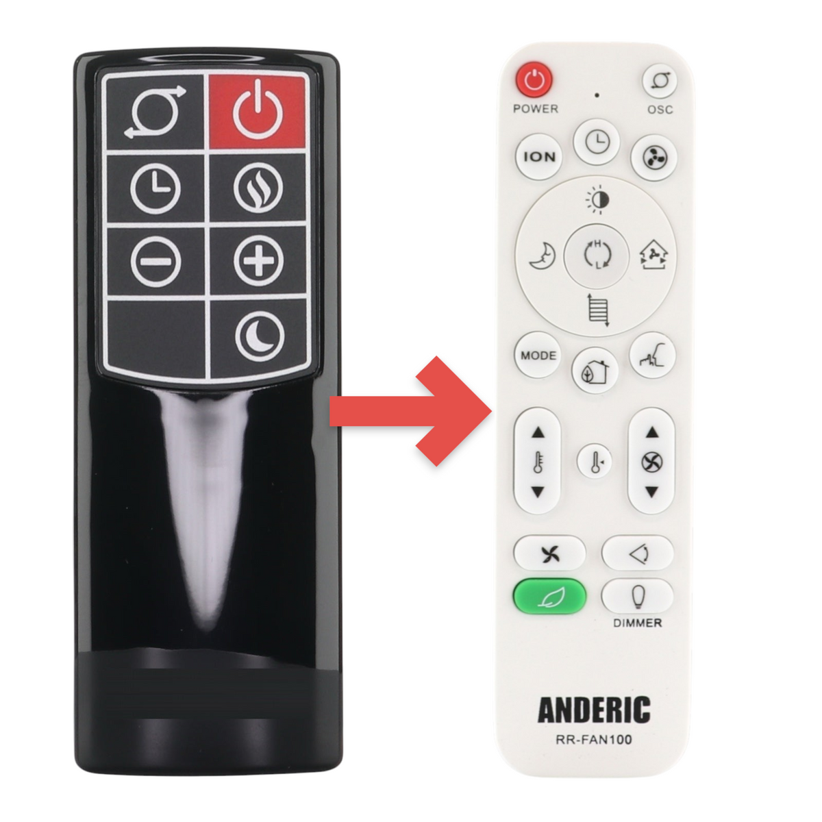 Lasko 2033698 Upright Fan and Ceramic Tower Heater Remote Control - 2033698