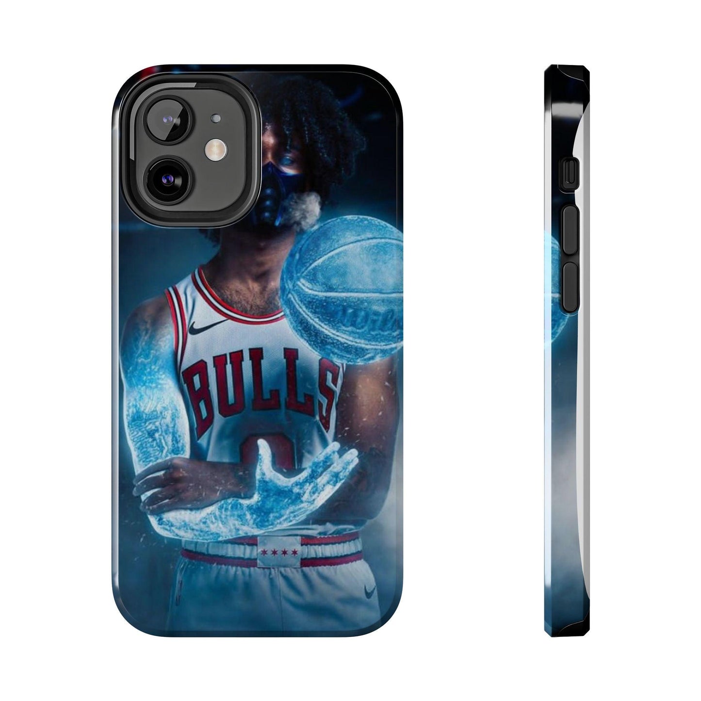 Coby White Chicago Bulls NBA Basketball Printed Tough Phone Case for iPhone & Samsung Galaxy - Dynamic Player Action Design