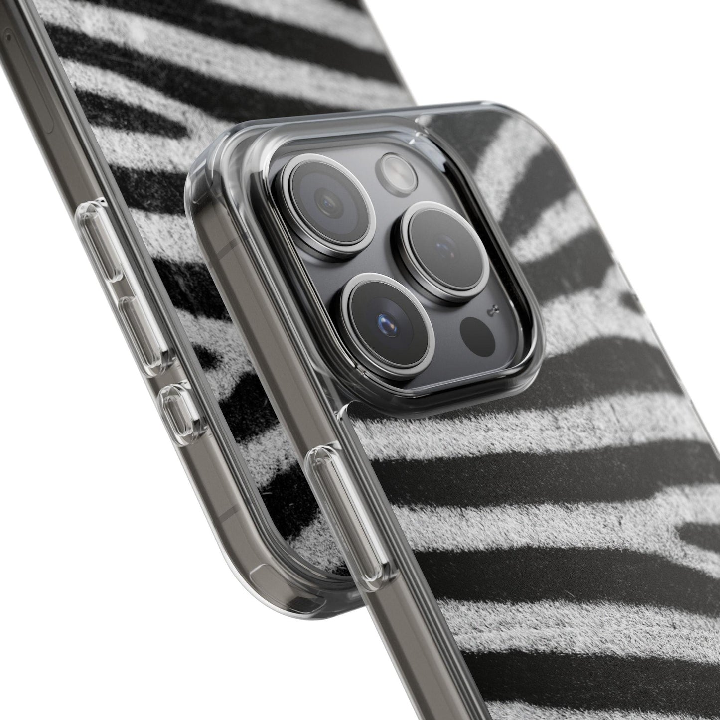 Clear Cases Black and White Zebra Stripes
