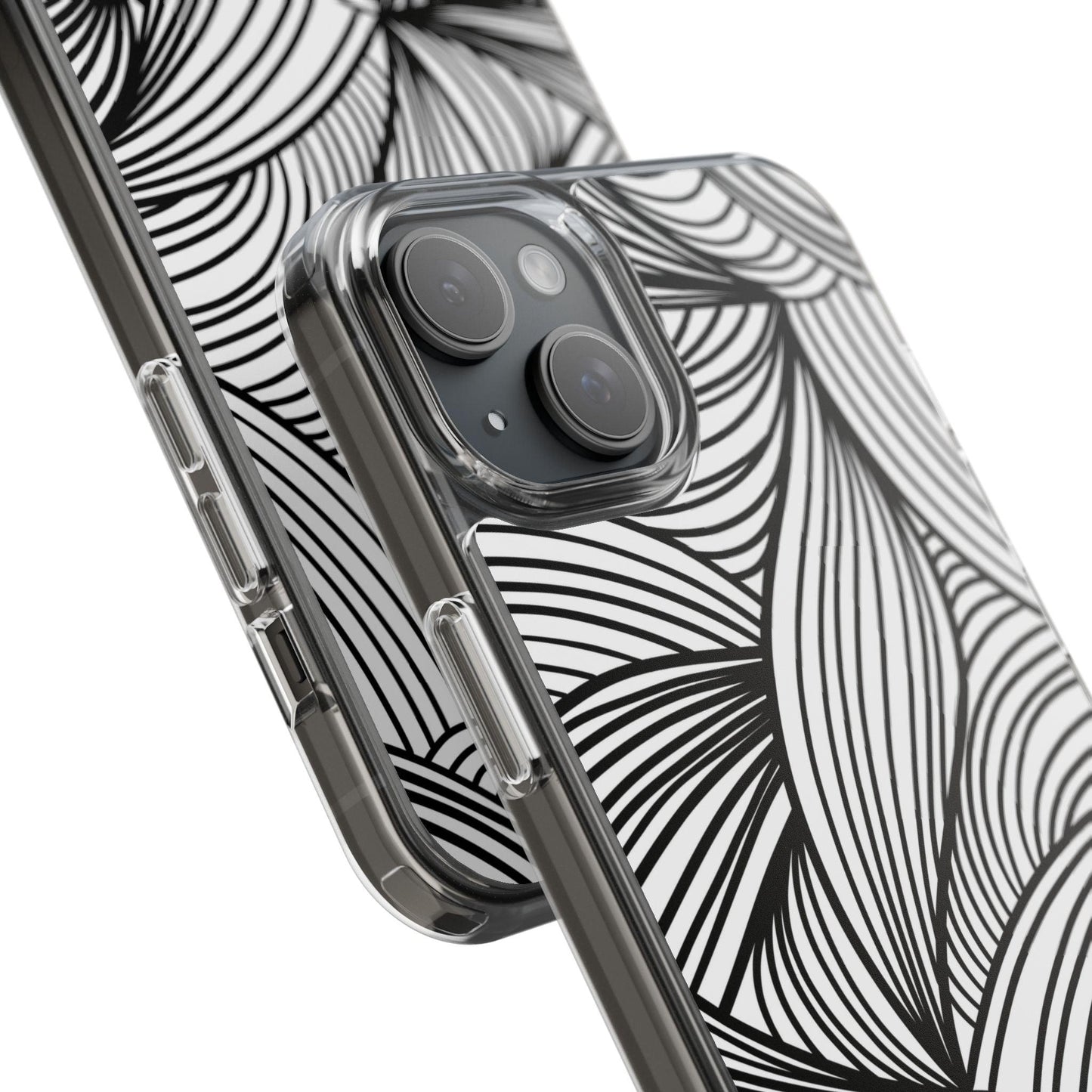 Black and White Illusion Clear Cases