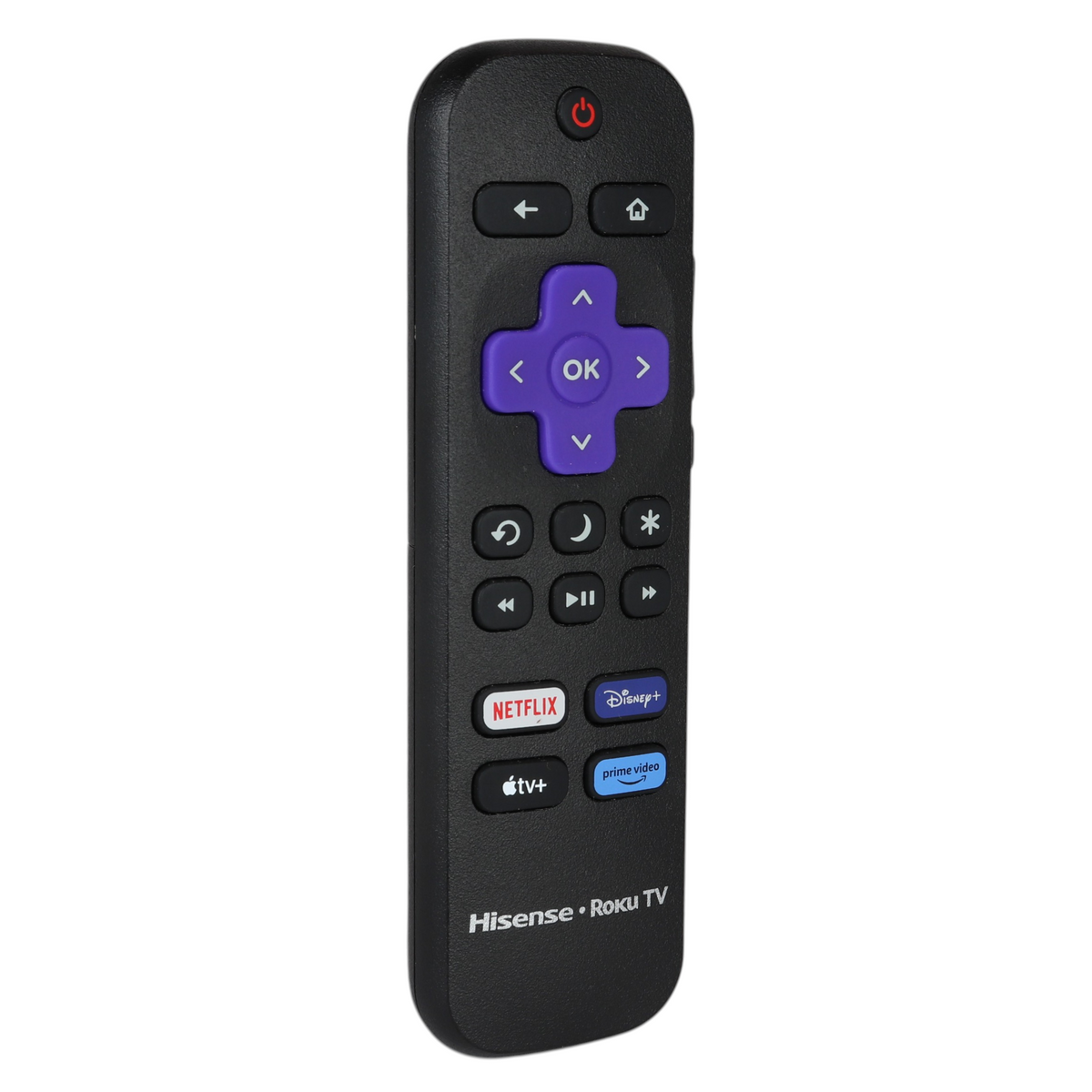 Hisense 269770 Roku TV Remote Control | Netflix | Disney+ | Hulu | Vudu | IR - 269770