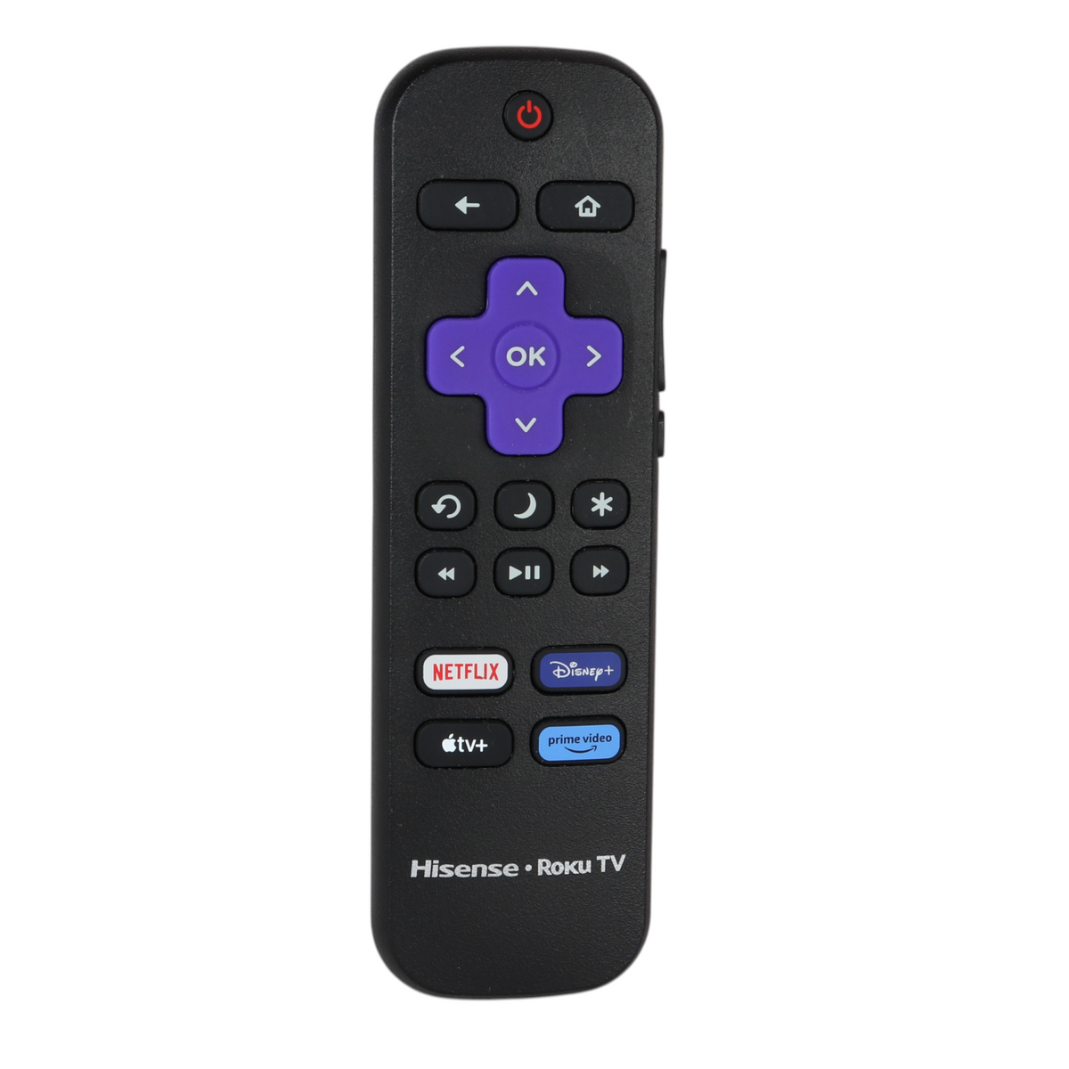 Hisense 269770 Roku TV Remote Control | Netflix | Disney+ | Hulu | Vudu | IR - 269770