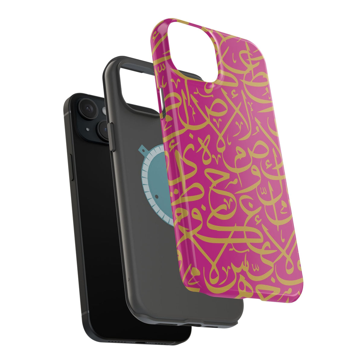 Pink and Gold Arabic Letters  Iphone Magnetic Tough Cases