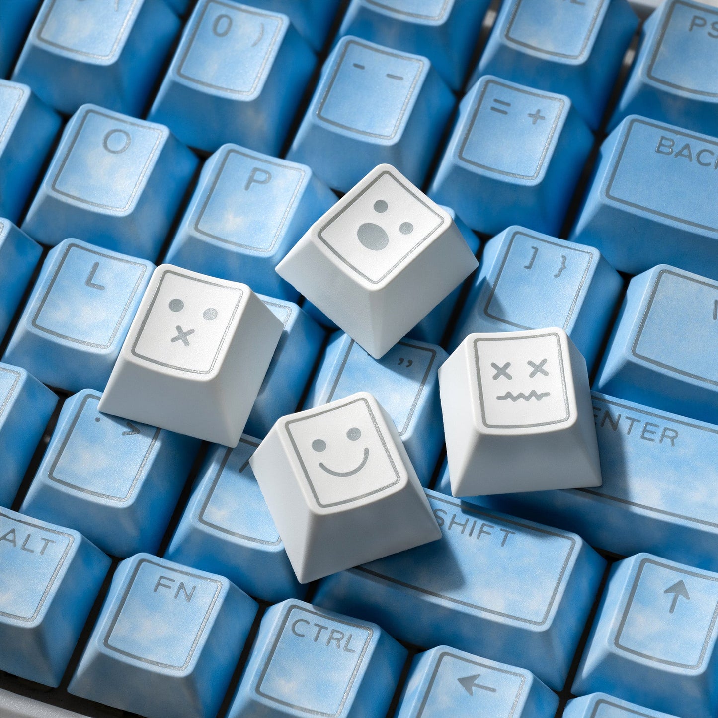 XVX PRISM Shine-Through Double-Shot Cherry Profile PBT Keycap Set 142-key