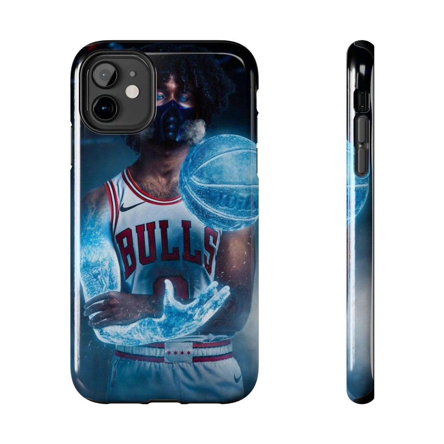 Coby White Chicago Bulls NBA Basketball Printed Tough Phone Case for iPhone & Samsung Galaxy - Dynamic Player Action Design