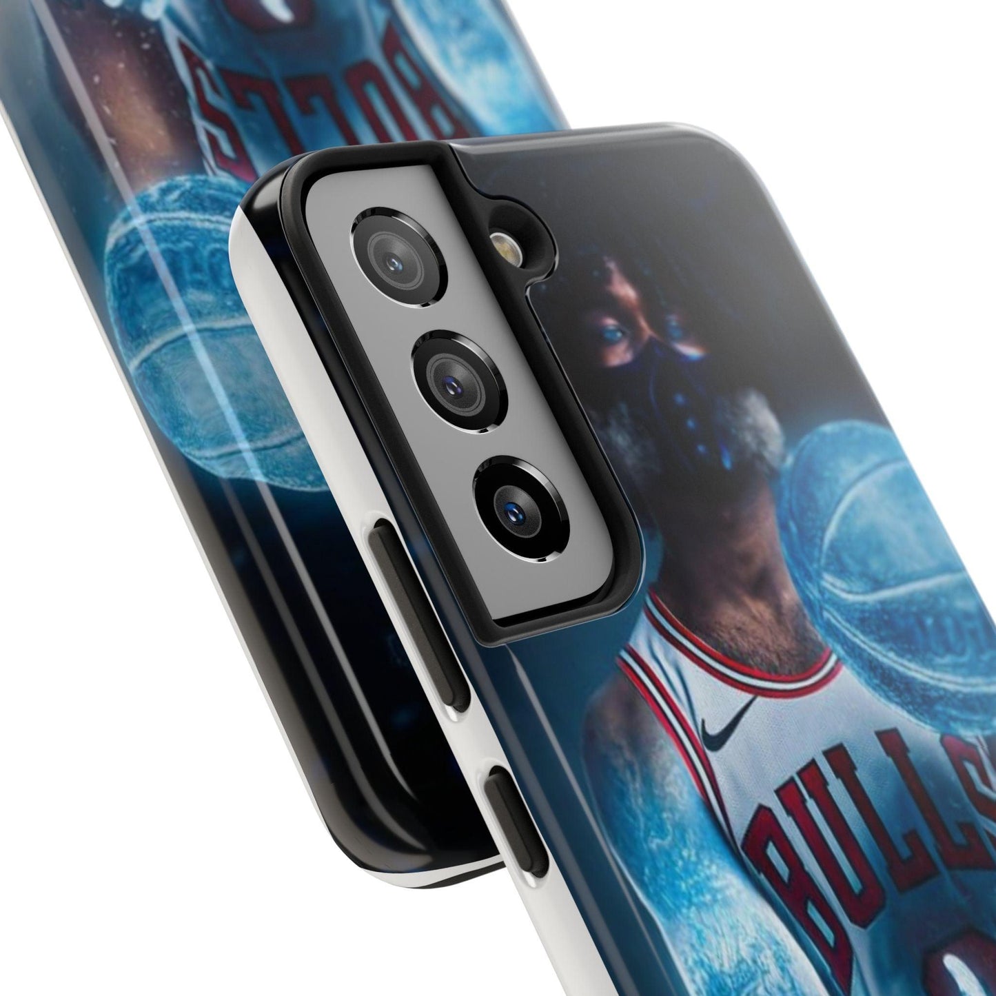 Coby White Chicago Bulls NBA Basketball Printed Tough Phone Case for iPhone & Samsung Galaxy - Dynamic Player Action Design