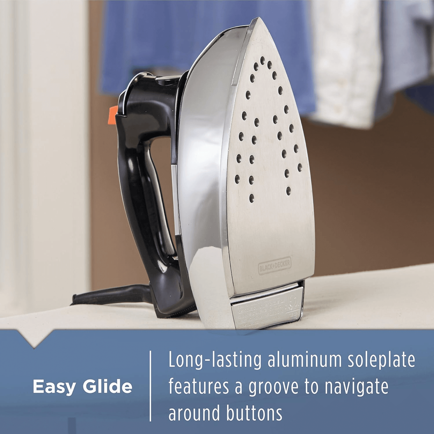 Black & Decker Classic Auto-Shutoff Iron with Aluminum Soleplate