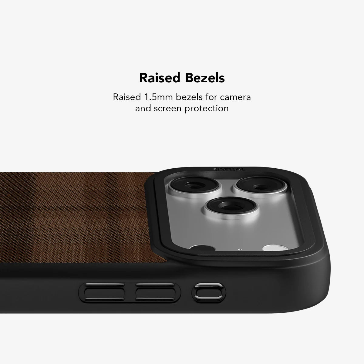 Chestnut | Brown Flannel Minimalist Phone Case