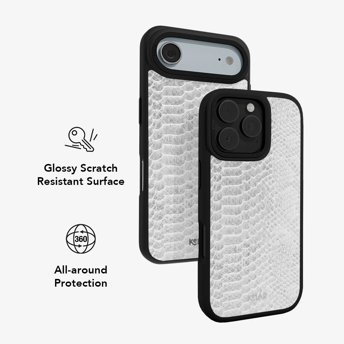 White Venom | Snake Skin Print Phone Case
