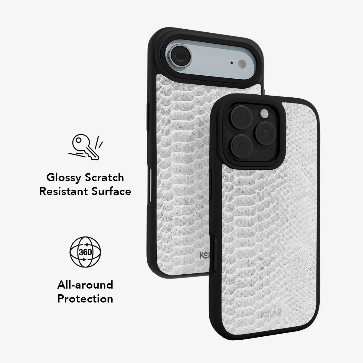 White Venom | Snake Skin Print Phone Case