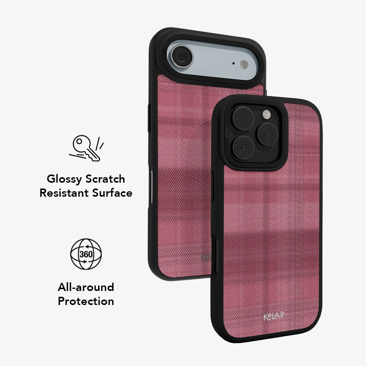 Rosé | Pink Flannel Minimalist Phone Case