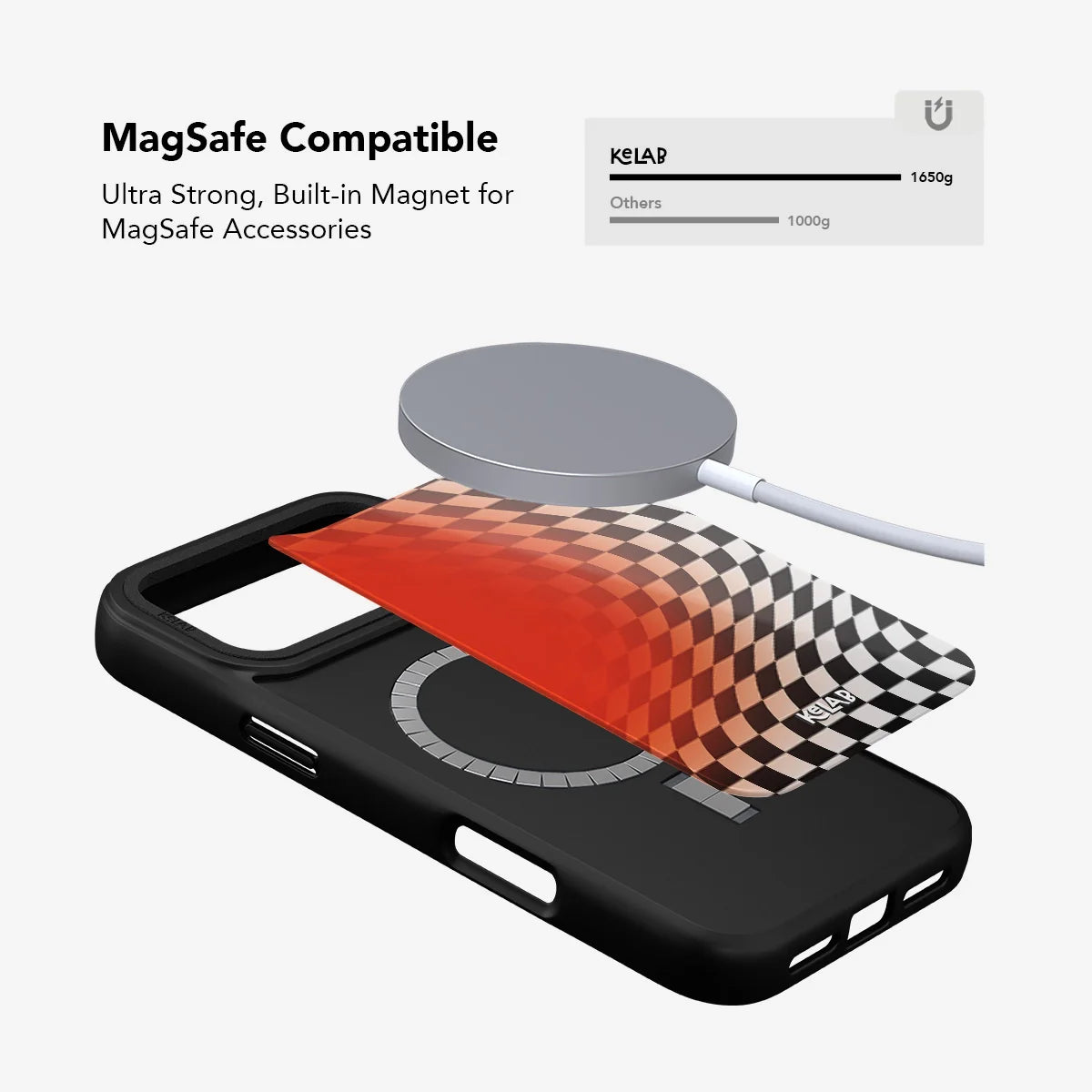 Sunflare | Orange Checkered Phone Case
