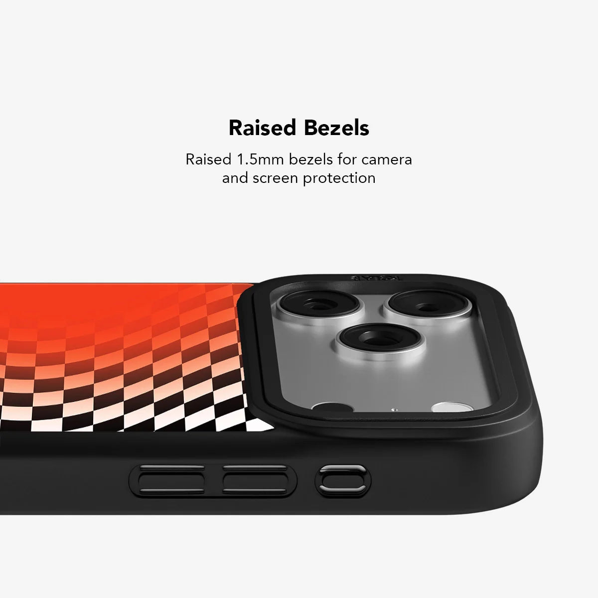 Sunflare | Orange Checkered Phone Case