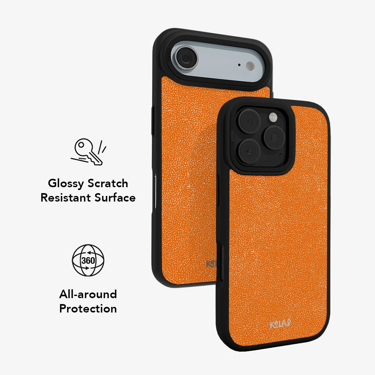 Tangerina | Stipple Electric Orange Phone Case