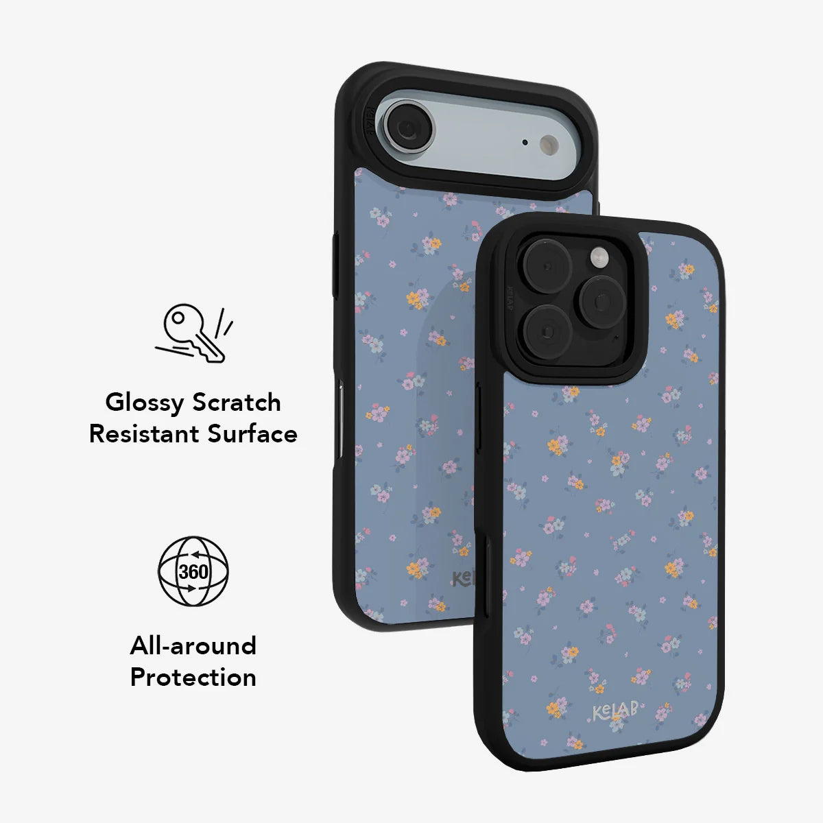 Tiny Meadow | Pastel Blue Floral Bouquet Phone Case