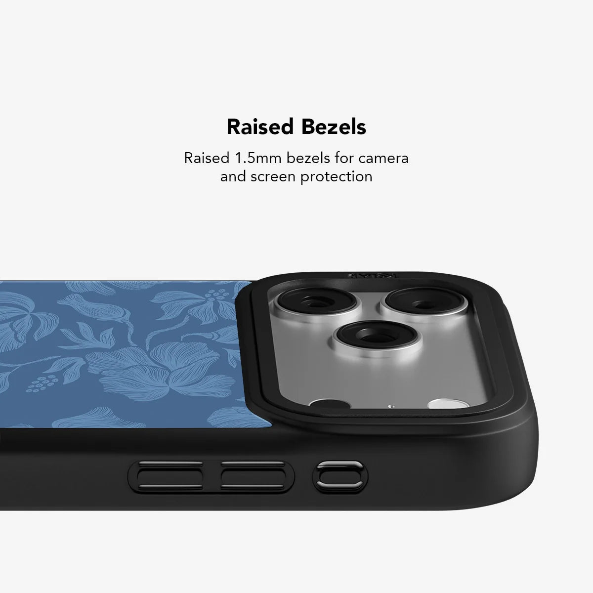 Cerulean | Dusty Blue Minimalist Floral Phone Case