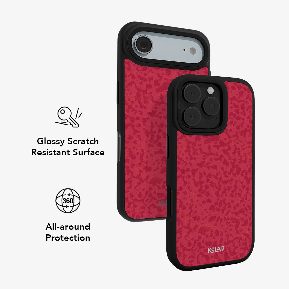 Velvet Vandal | Red Abstract Camo Pattern Phone Case