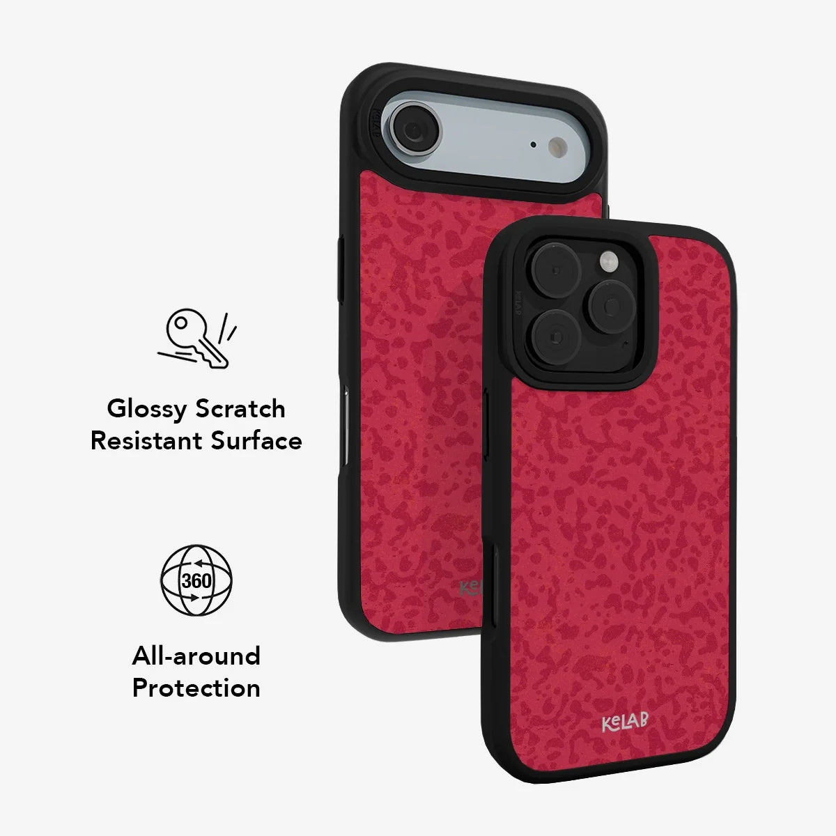 Velvet Vandal | Red Abstract Camo Pattern Phone Case