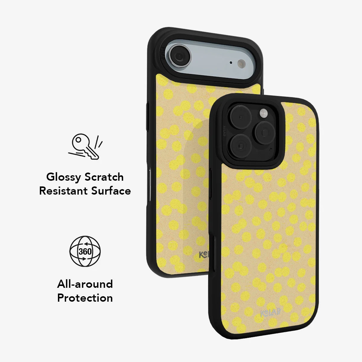 Lemon Drop | Yellow Dotted Phone Case