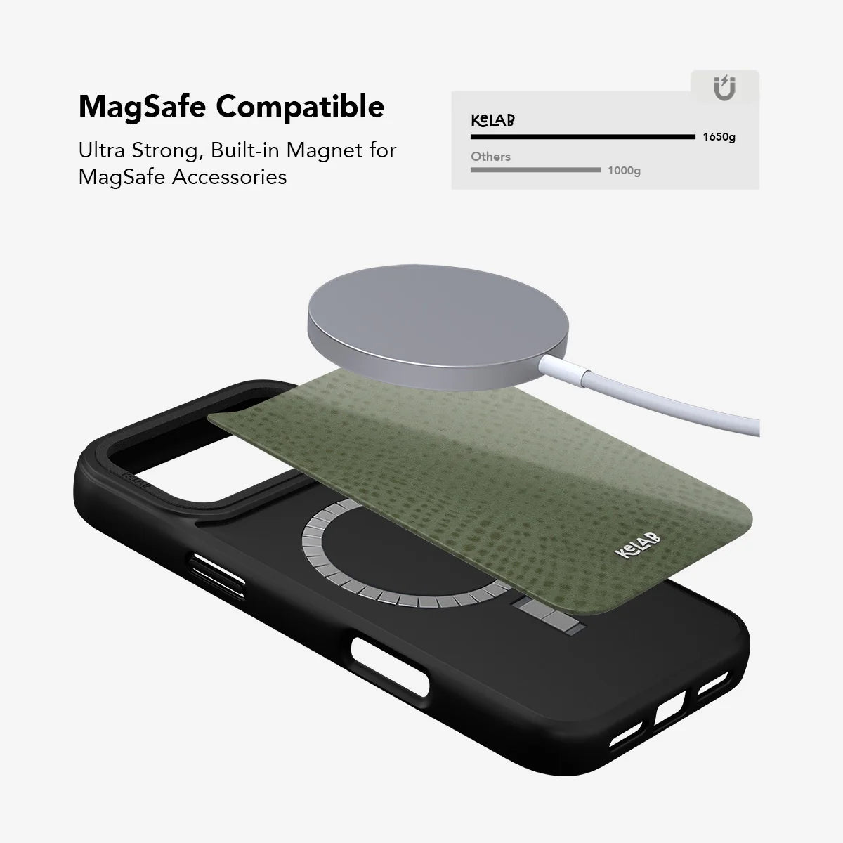 Sage Silk | Green Pebbled Texture Phone Case