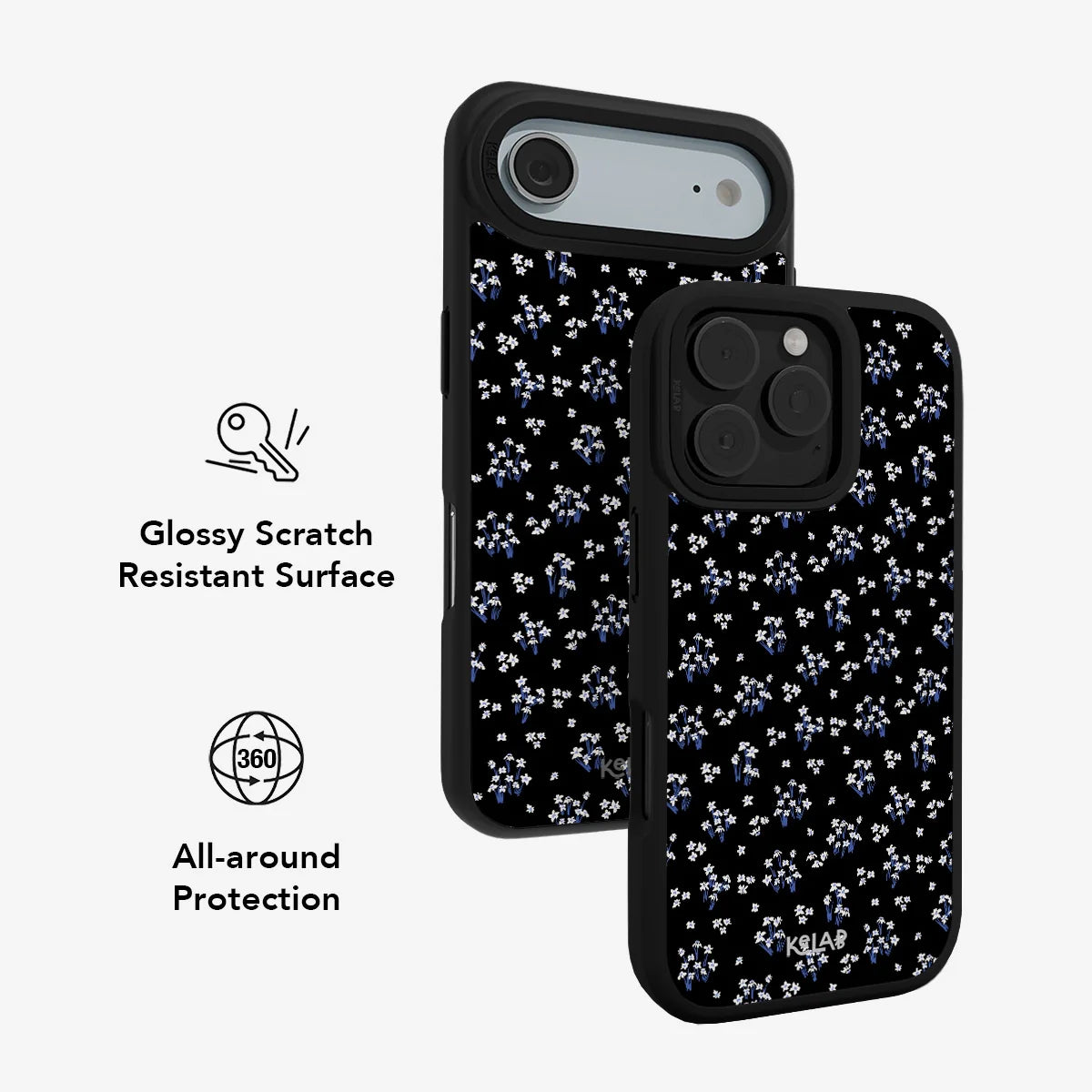 Inkwell Lily | Minimalist Black Floral Phone Case