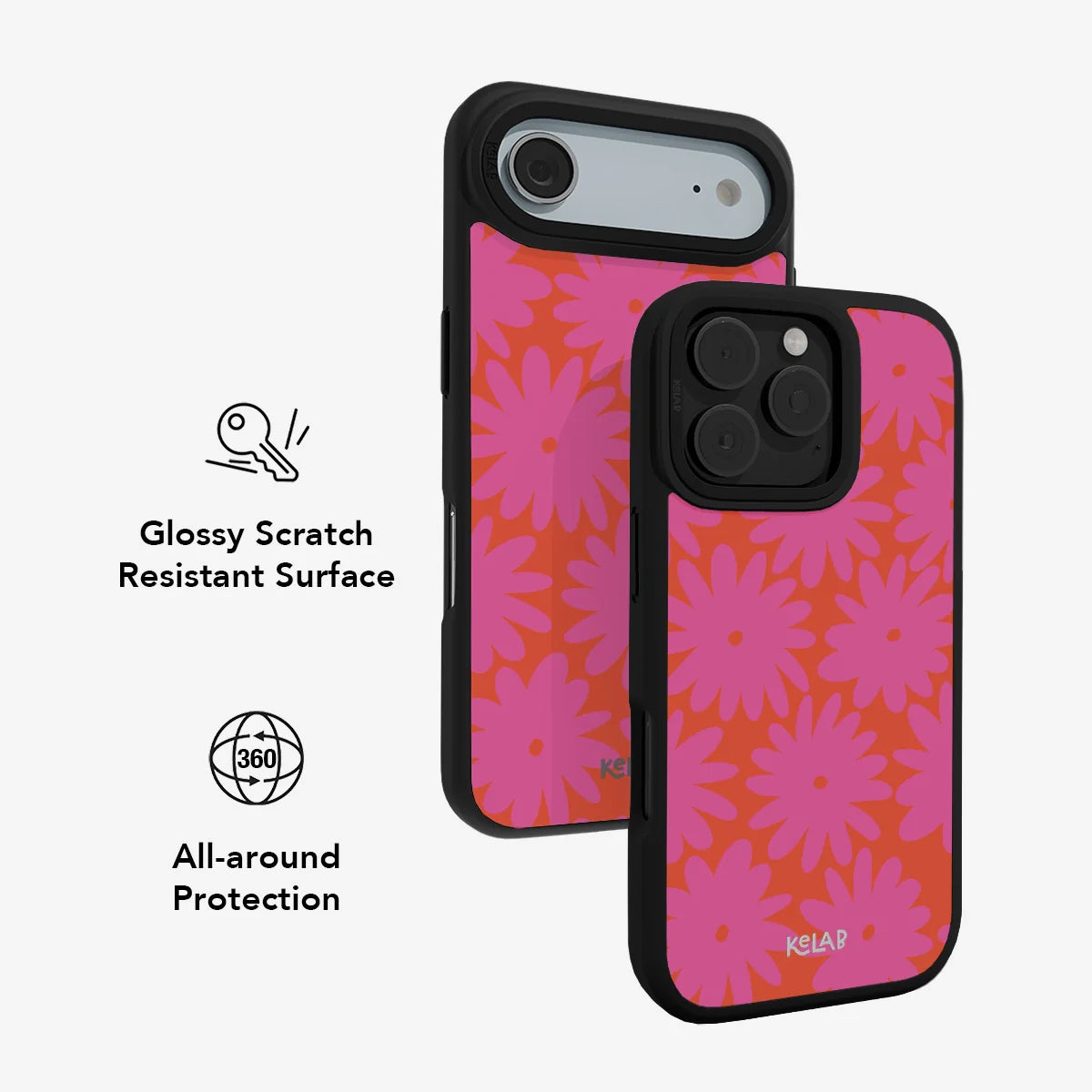 Sunflare Daisy | Retro Pink Floral Phone Case
