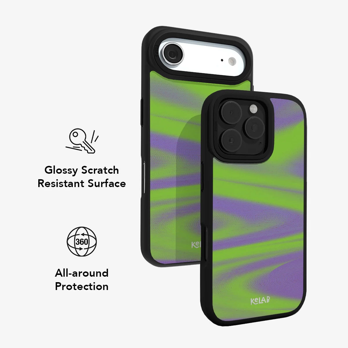 Purple Haze | Y2K Neon Green Phone Case with Futuristic Style