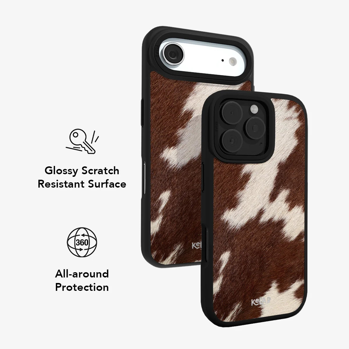 Rodeo Drive | Brown Cow Print Phone Case