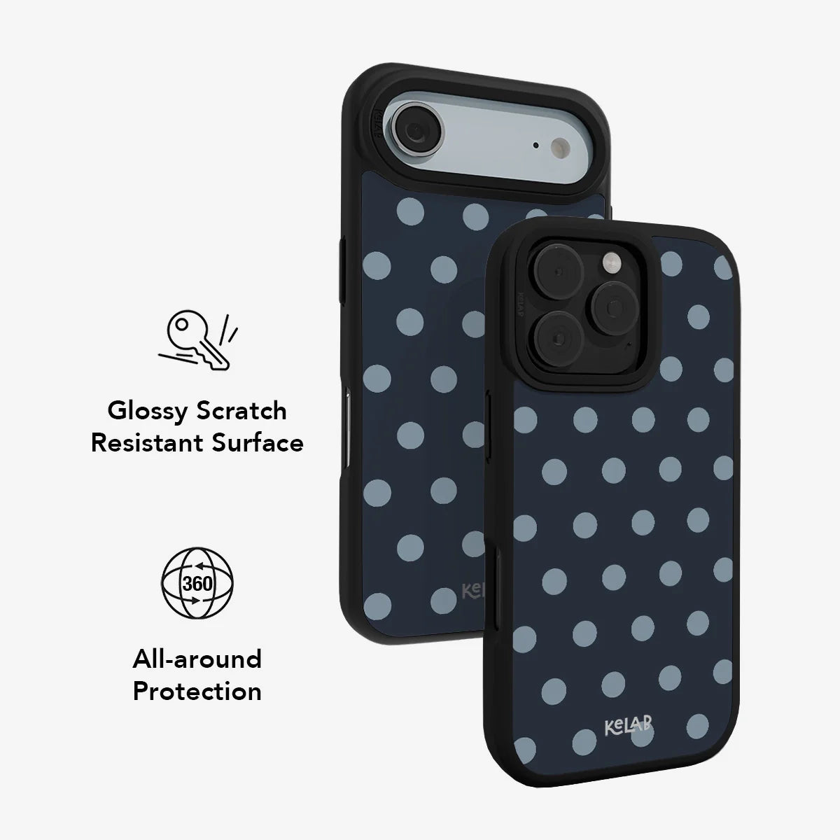 Abyssal Dot | Blue Polka Dot Phone Case
