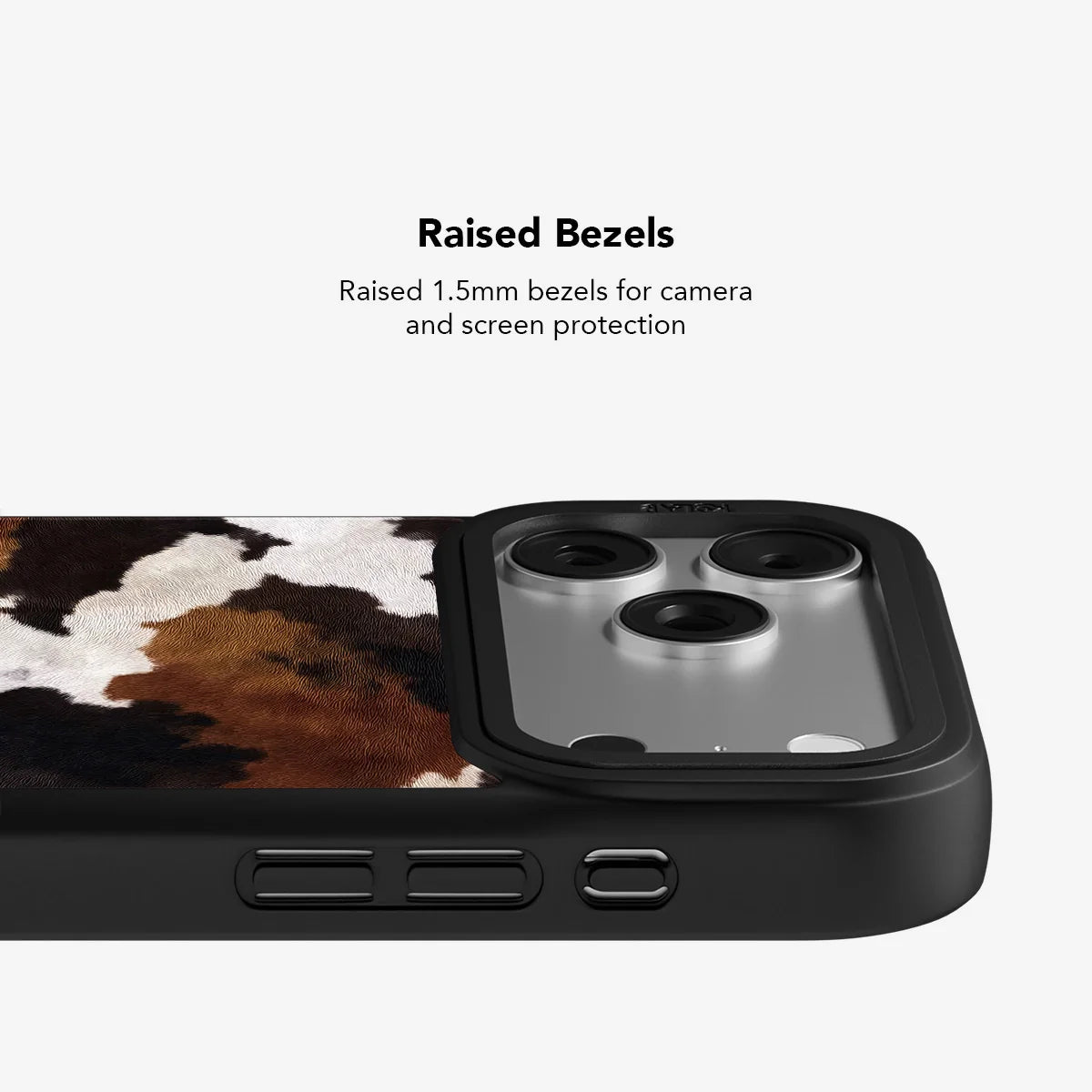 Cattle Drive | Brown and Black Cow Print Phone Case