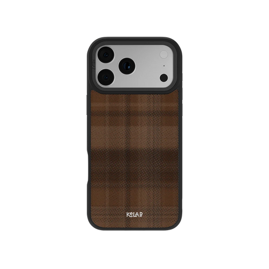 Chestnut | Brown Flannel Minimalist Phone Case