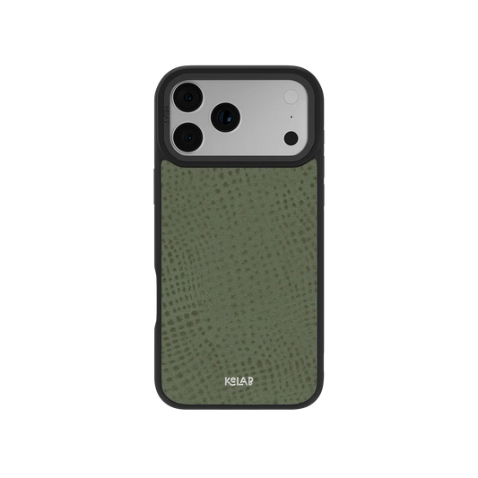 Sage Silk | Green Pebbled Texture Phone Case