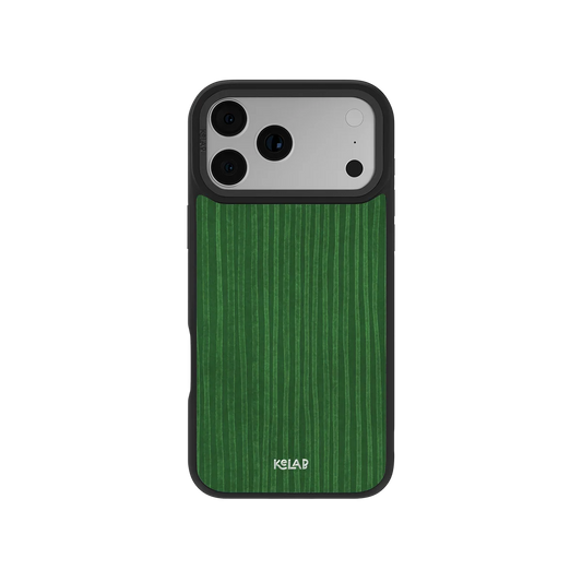 Emerald Drip | Green Stripe Pattern Phone Case