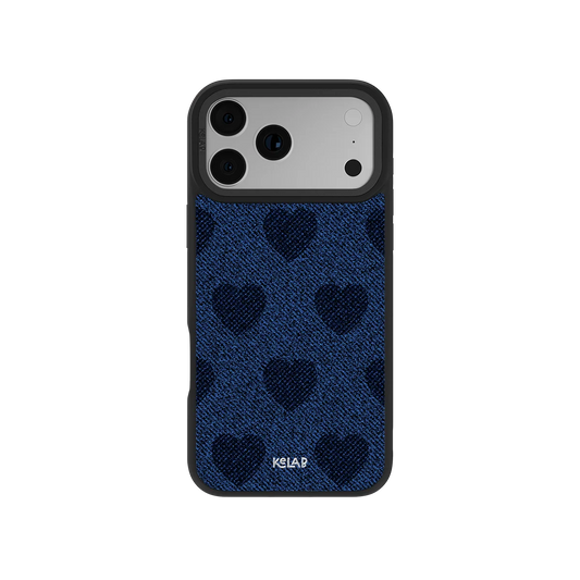 Indigo Crush | Denim Heart Y2K Phone Case