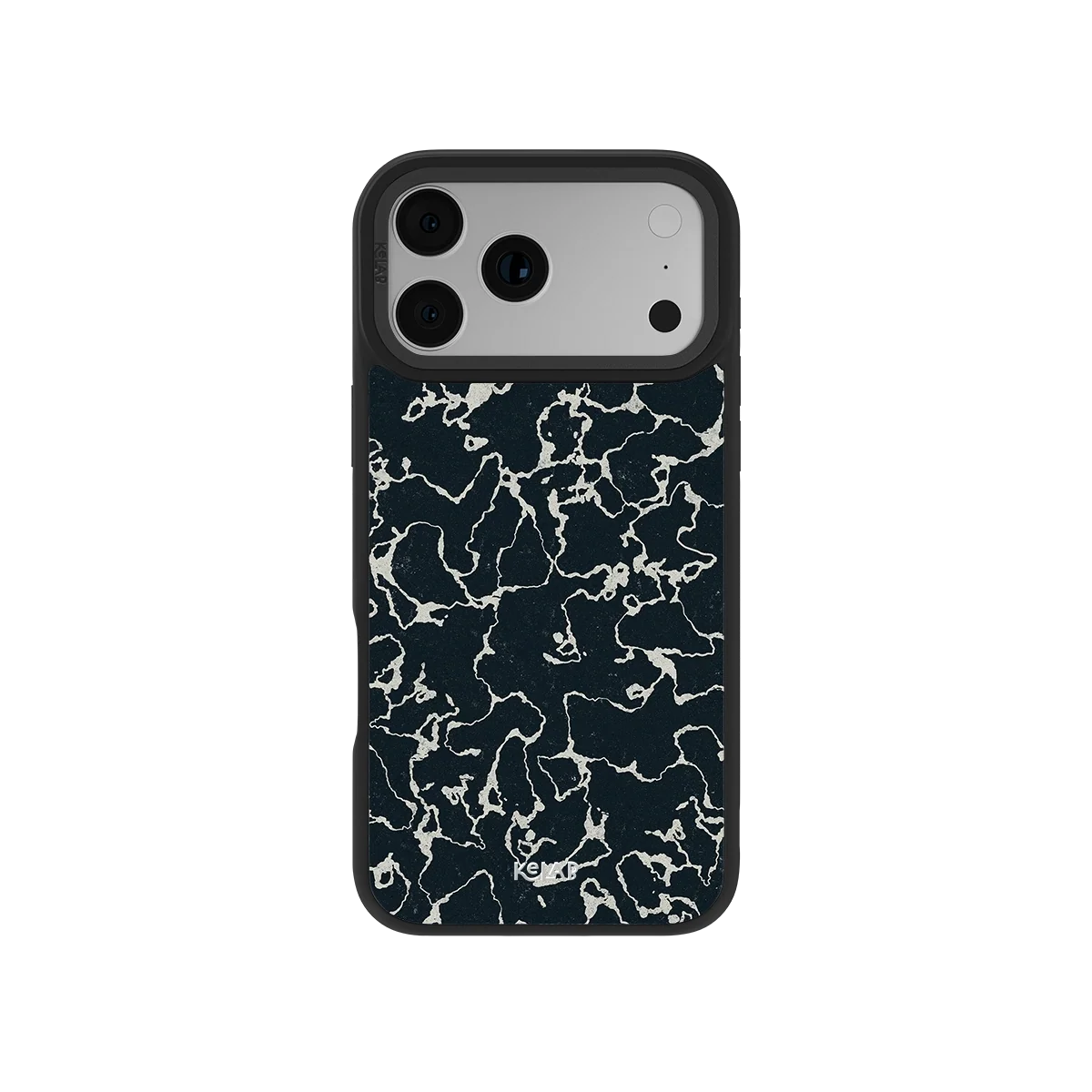 Obsidian Vein | Abstract Black Marble Phone Case