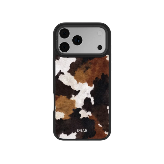 Cattle Drive | Brown and Black Cow Print Phone Case