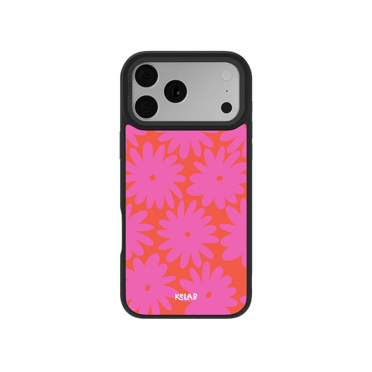 Sunflare Daisy | Retro Pink Floral Phone Case
