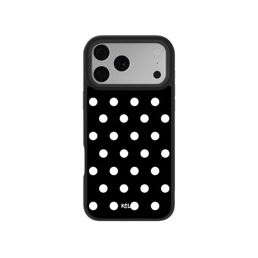 Domino Theory | Black White Polka Dot Phone Case