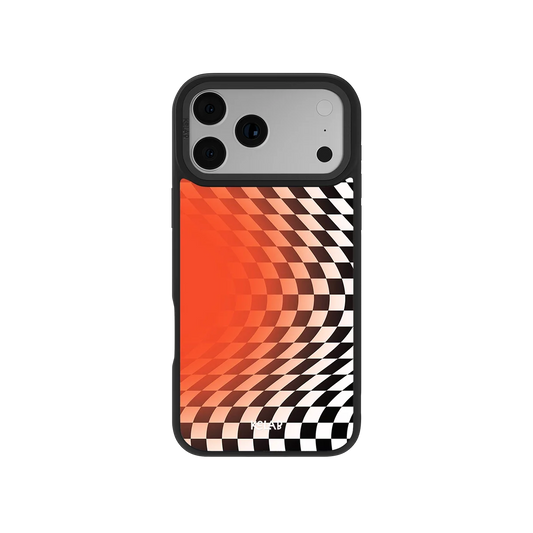 Sunflare | Orange Checkered Phone Case