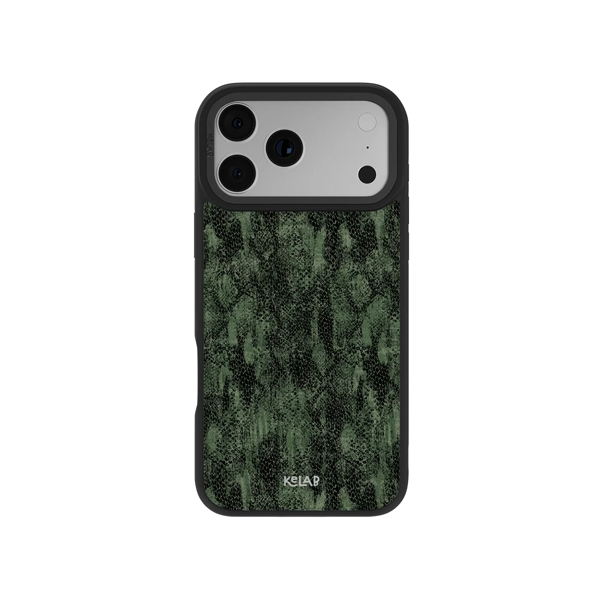 Emerald Python | Textured Olive Snakeskin Phone Case