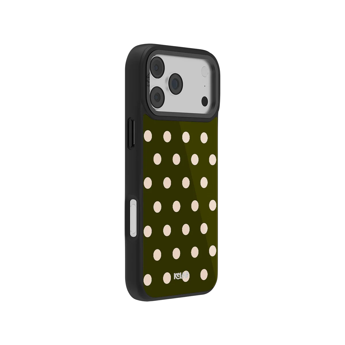 Urban Sage | Olive Polka Dot Phone Case