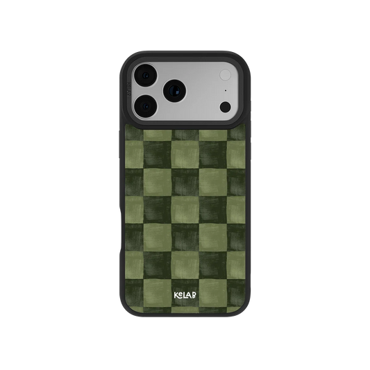 Juniper Grid | Green Checkered Phone Case