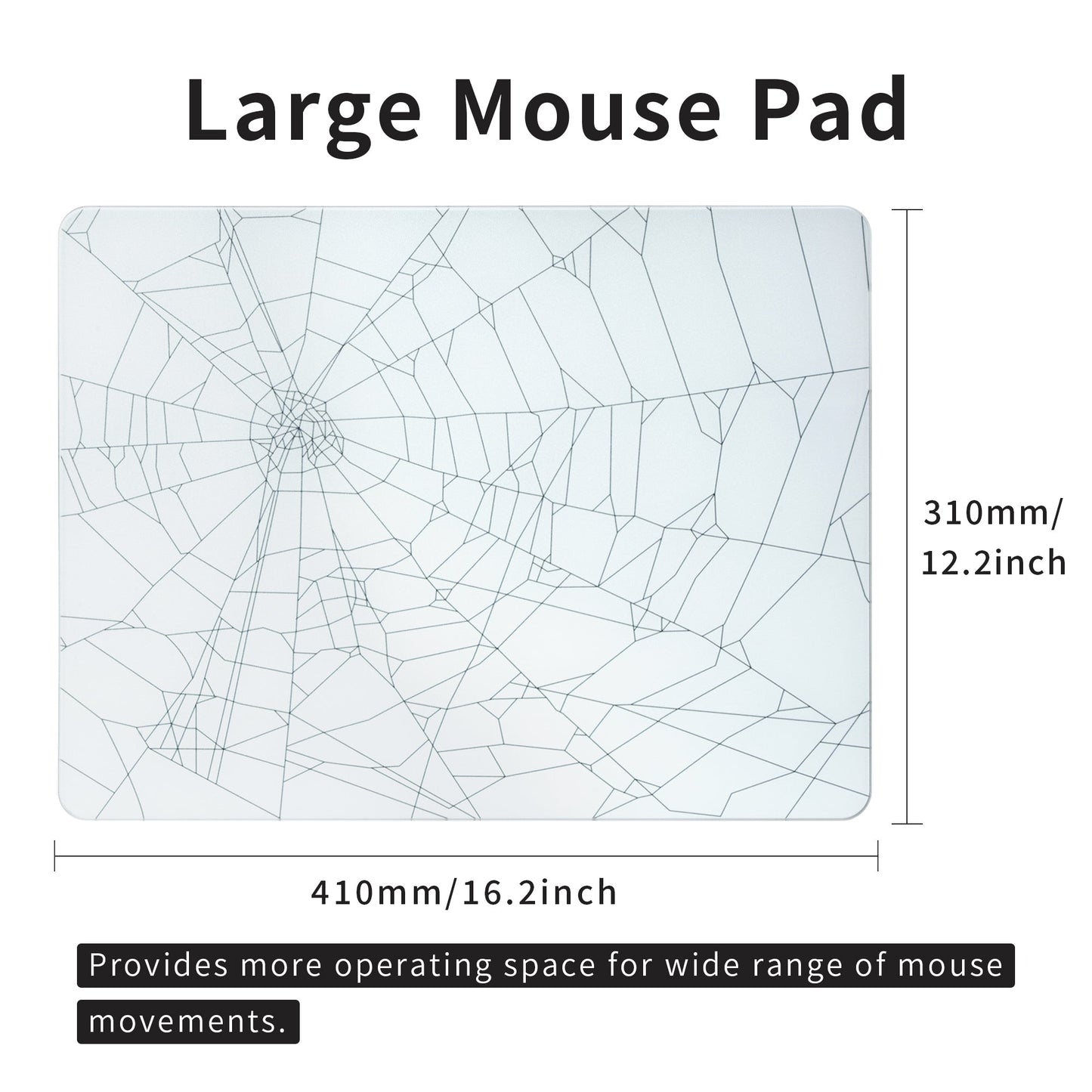 XVX Microcrystalline Mouse Pad Tempered Glass Photovoltaic New Upgrade FPS Electronic Sports Game Office